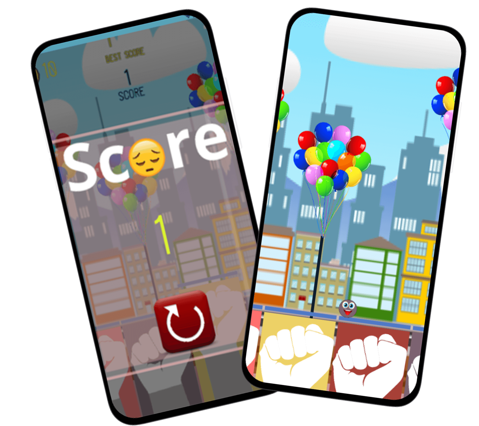 Image of app development portfolio with showcased project work